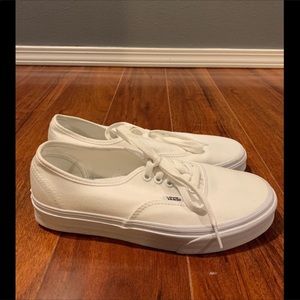 White Authentic Vans
